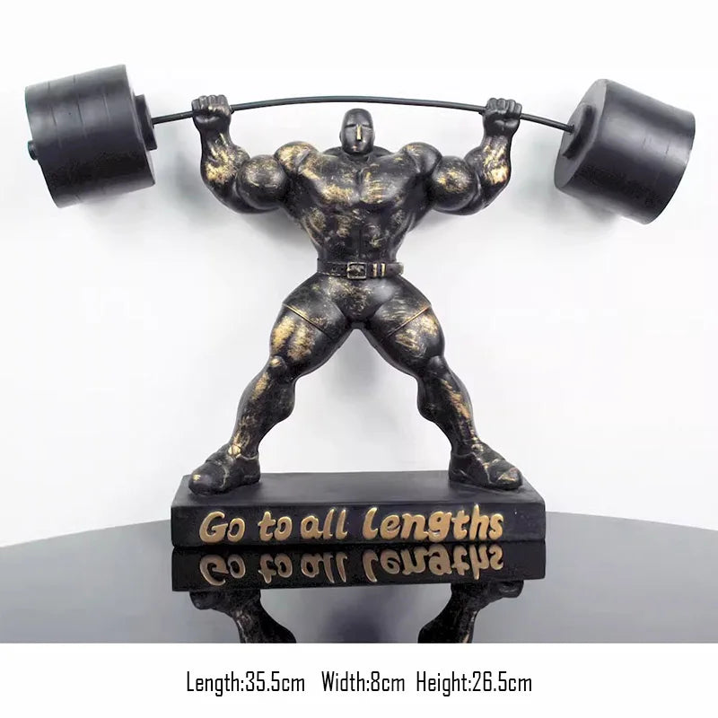 The Ironborn - Muscular Bodybuilder Sculpture in Cold-Cast Resin