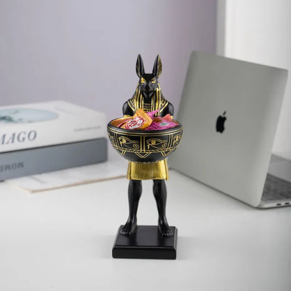 Anubis Egyptian Guardian Storage Statue