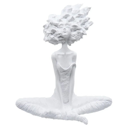 Seated Figure with Wild Hair