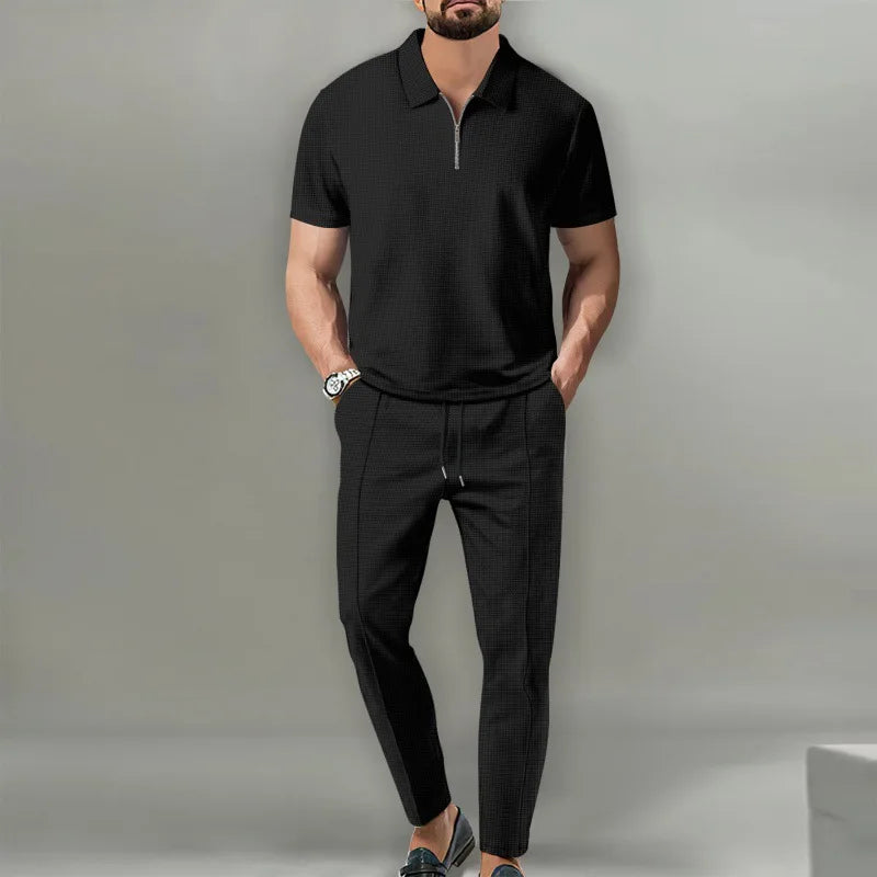 Waffle Knit Lounge Set