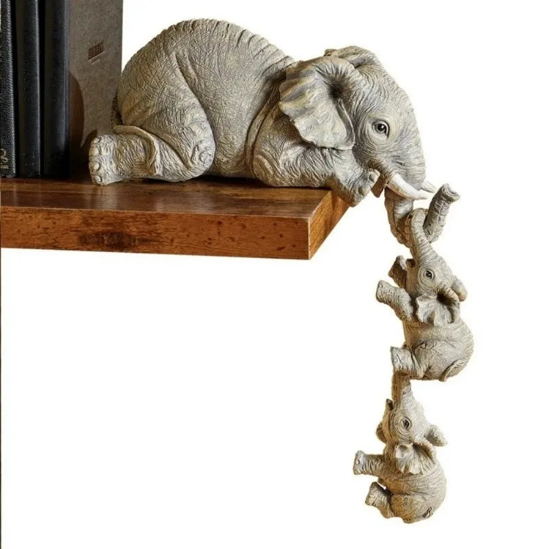 3-Piece Elephant Figurine Set