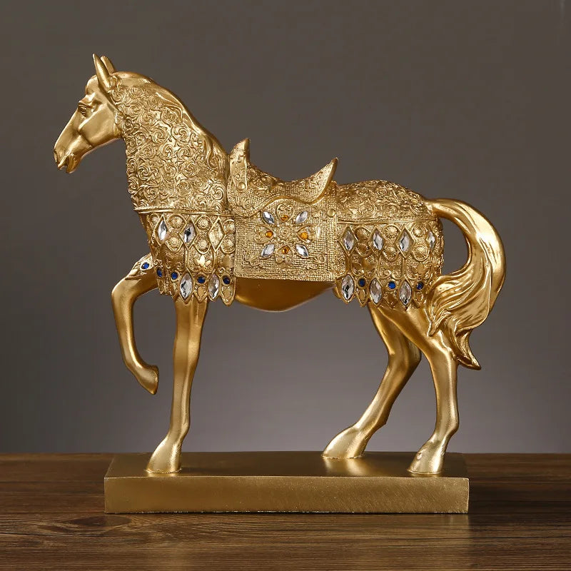 Classic Resin Horse Sculpture