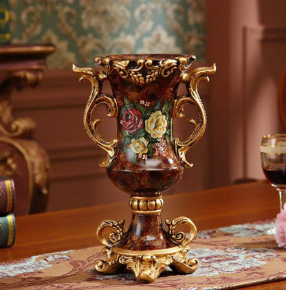 European Resin Table Vase