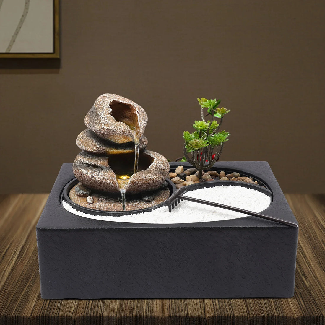 ZenCascade™ LED Tabletop Water Fountain