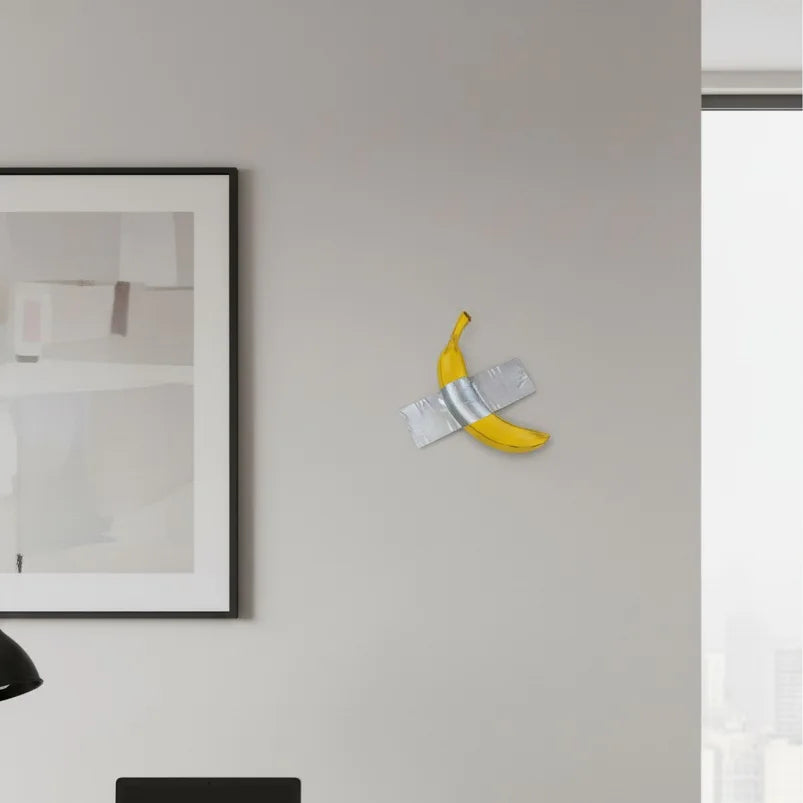 Taped Banana Wall Decor