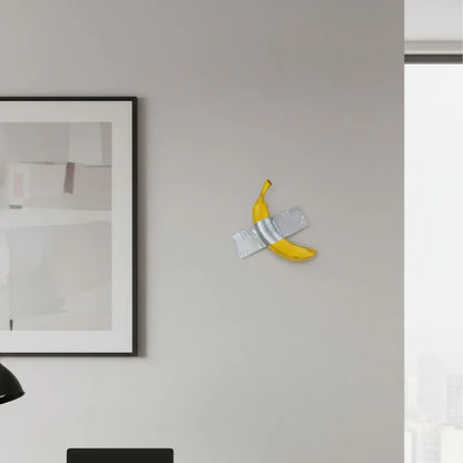 Taped Banana Wall Decor