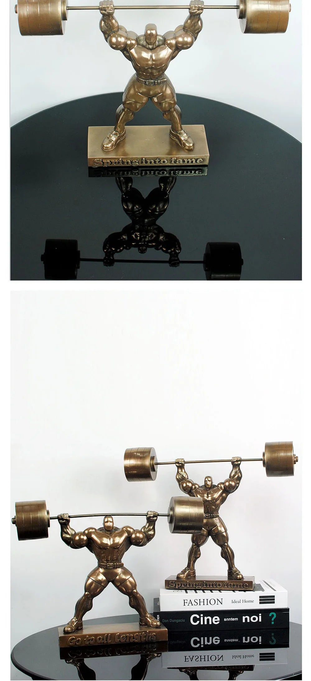 The Ironborn - Muscular Bodybuilder Sculpture in Cold-Cast Resin