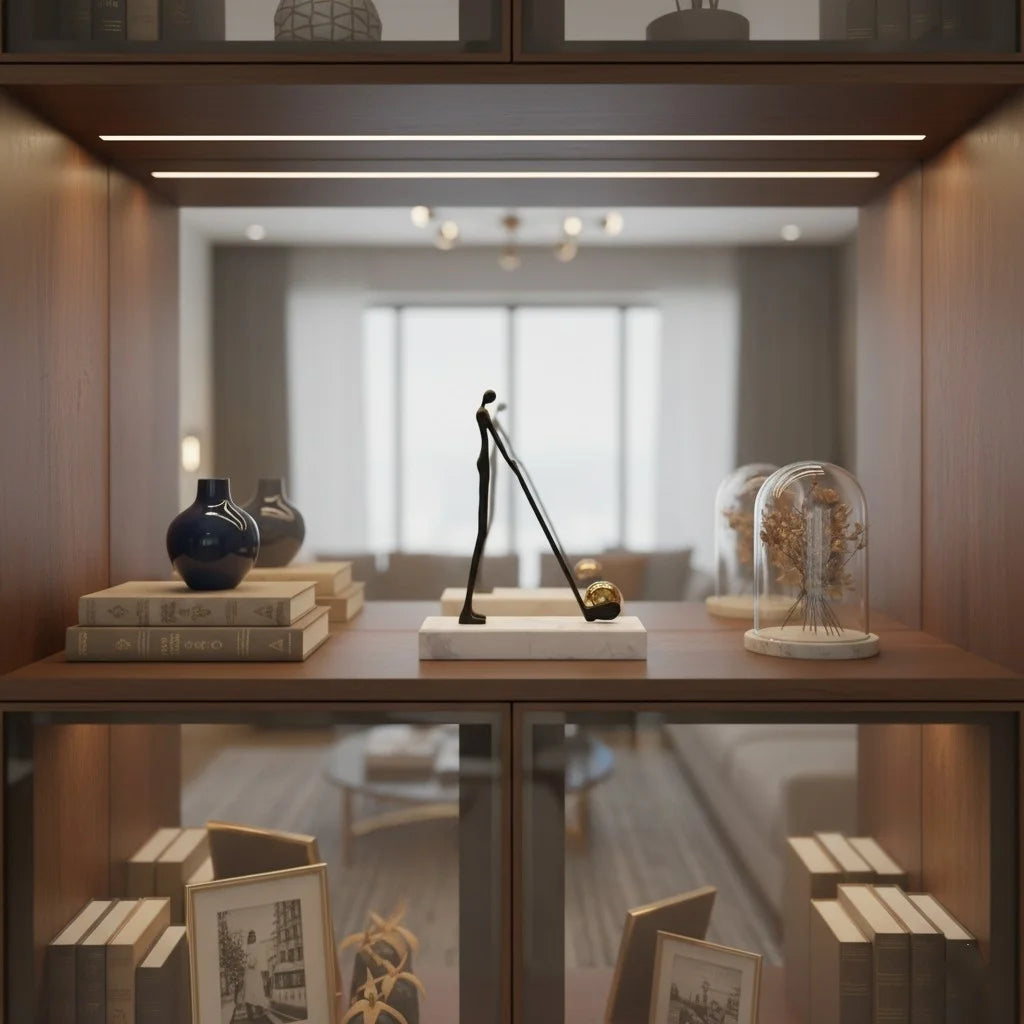 Abstract Golfer Figurine