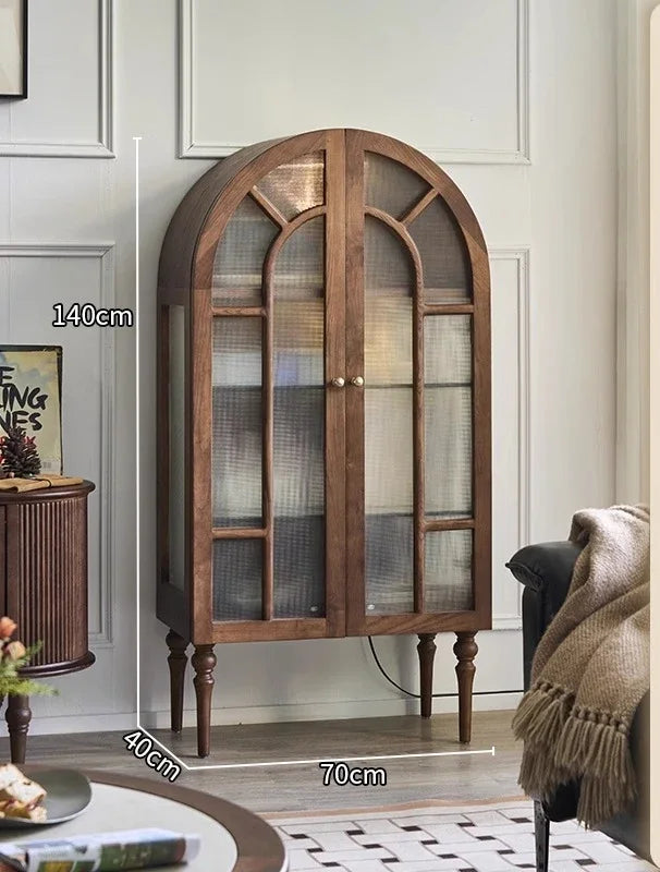 Château - French Medieval Display Cabinet in Ash Wood
