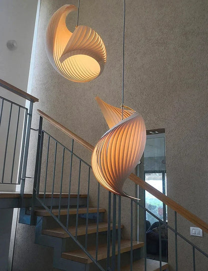 The Marea - Shell-Inspired Pendant Light in Natural Materials