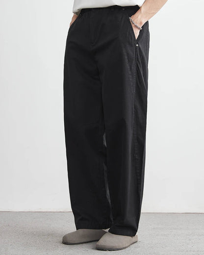 Cotton Straight Trousers