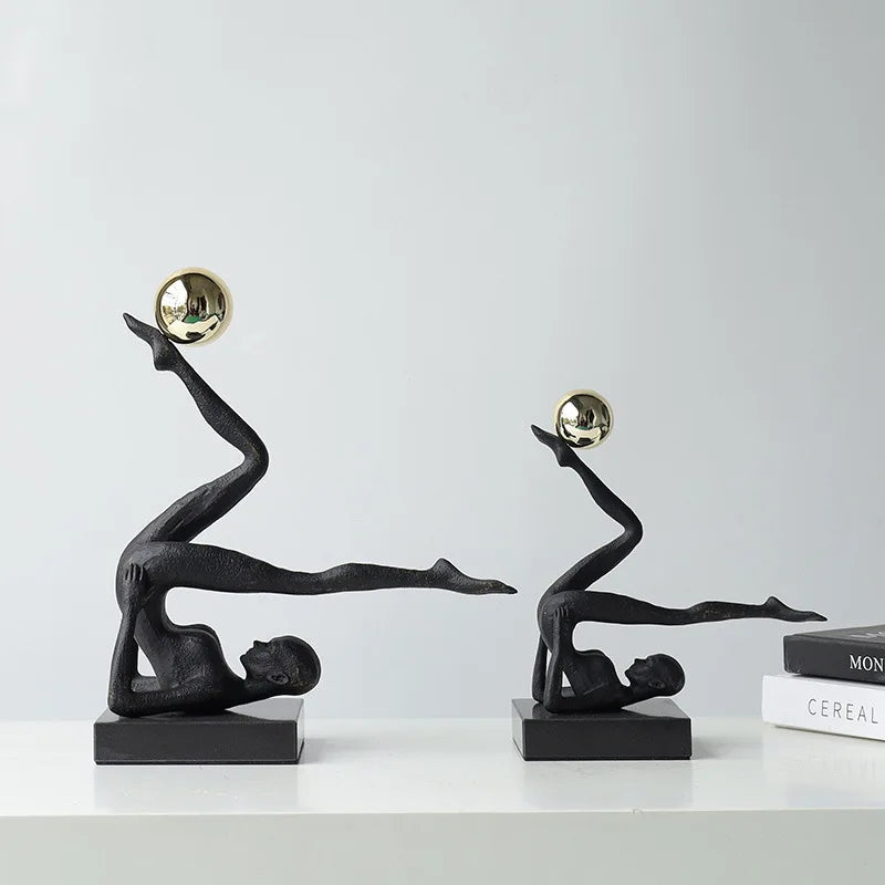 The Equilibrium - Handstand Figure Sculpture in Cast Iron