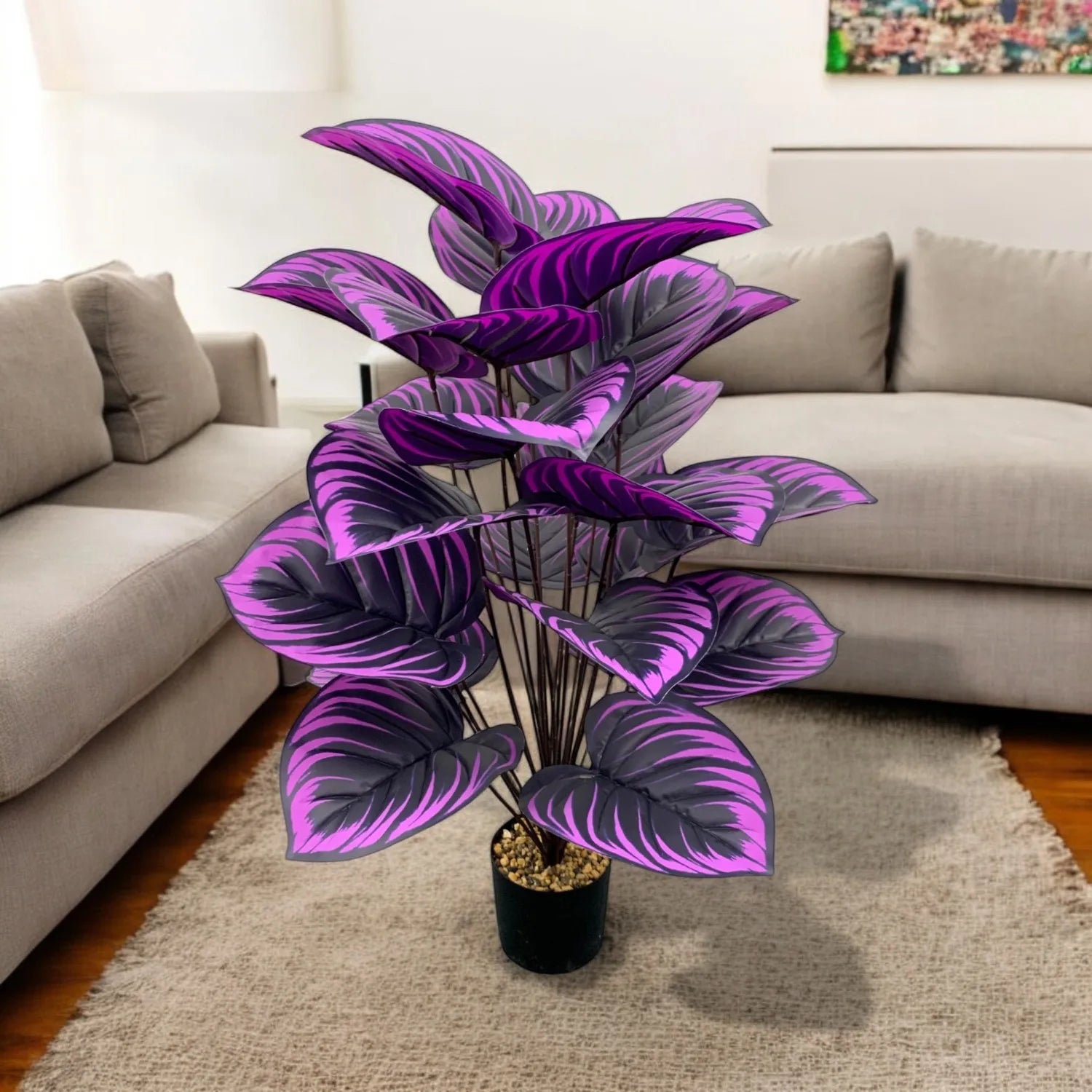 PURPLE TROPICAL FOLIAGE PLANT