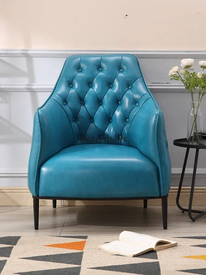 Diamond-Tufted Accent Chair