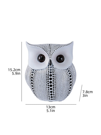 Dotwork Owl Figurine