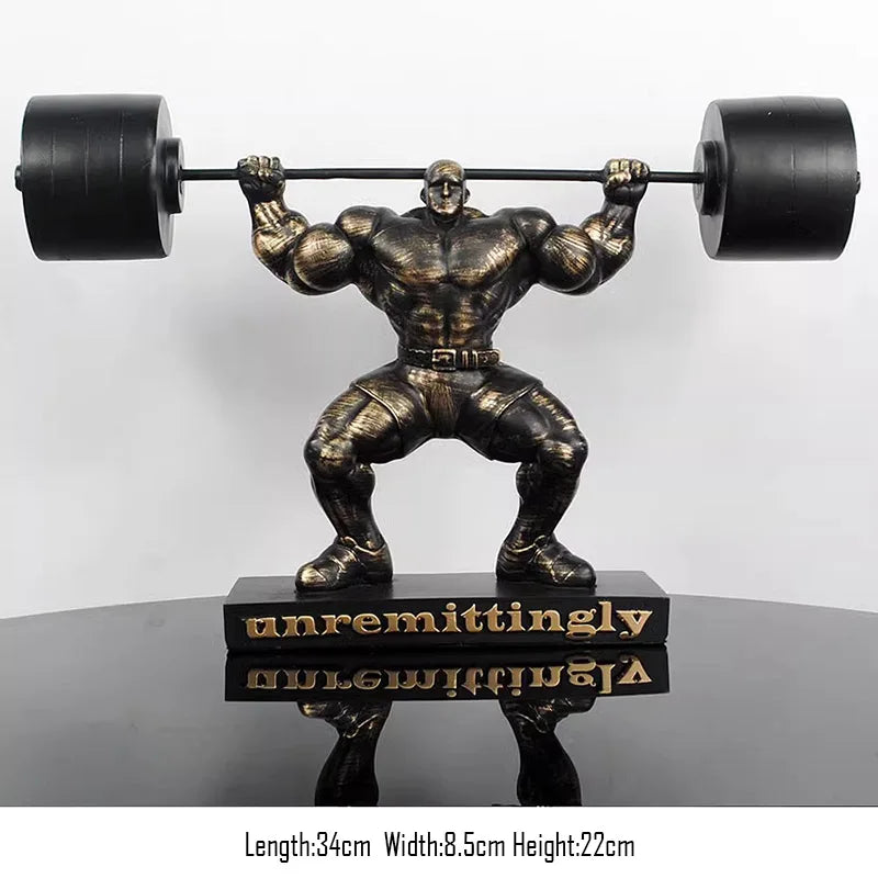 The Ironborn - Muscular Bodybuilder Sculpture in Cold-Cast Resin