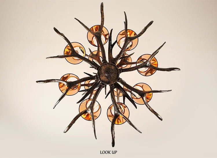 Resin Antler Chandelier
