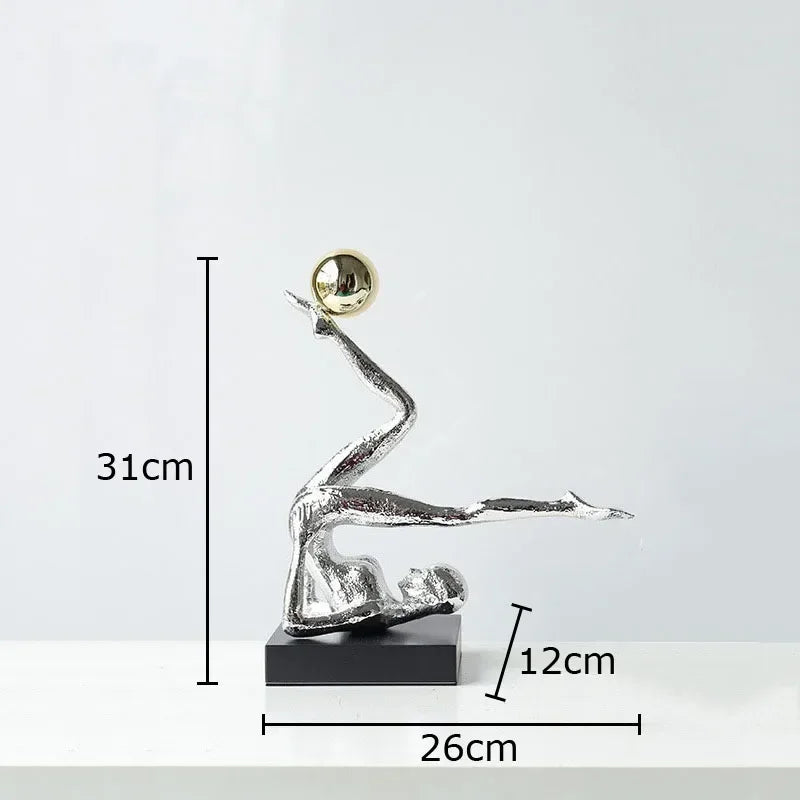 The Equilibrium - Handstand Figure Sculpture in Cast Iron