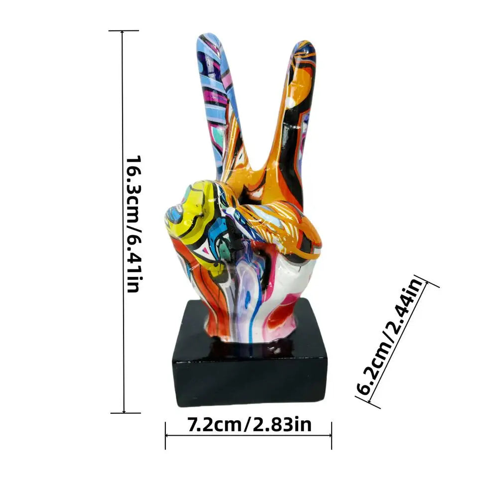 Peace Mode™ - Graffiti Hand Figurine