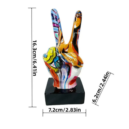Peace Mode™ - Graffiti Hand Figurine