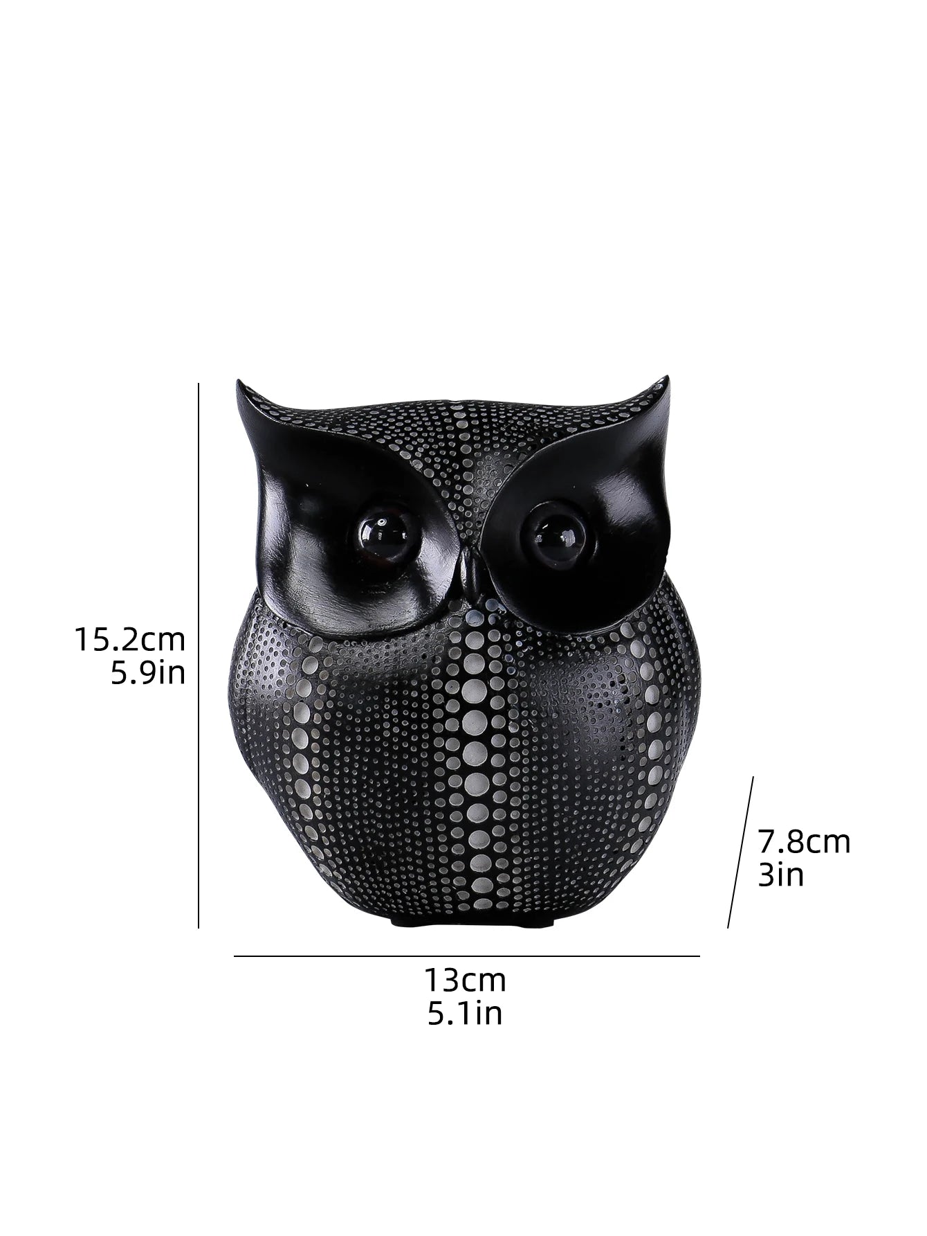 Dotwork Owl Figurine