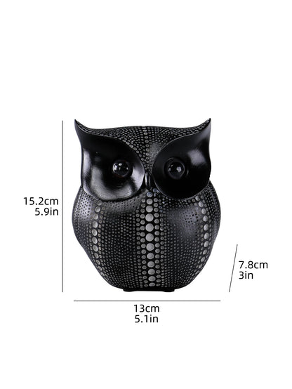 Dotwork Owl Figurine