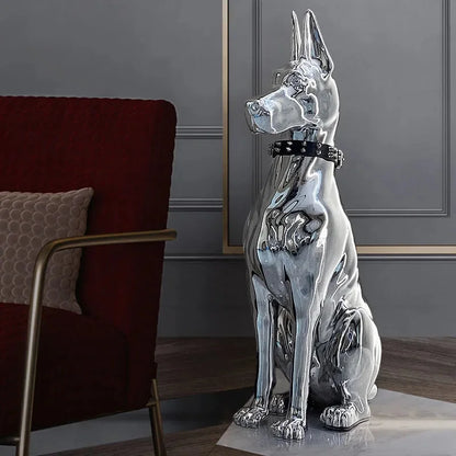 SENTINEL GUARD | Floor Sculpture with Studded Collar