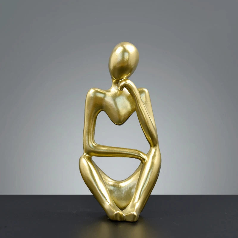 Abstract Contemplation Resin Figure