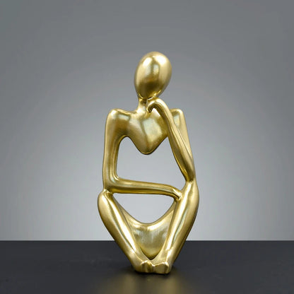 Abstract Contemplation Resin Figure