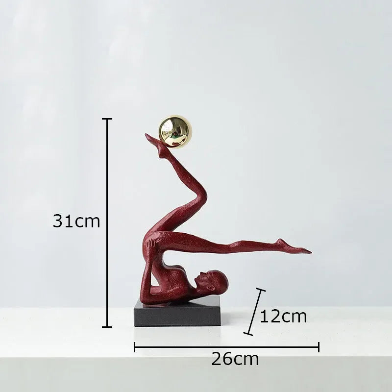 The Equilibrium - Handstand Figure Sculpture in Cast Iron
