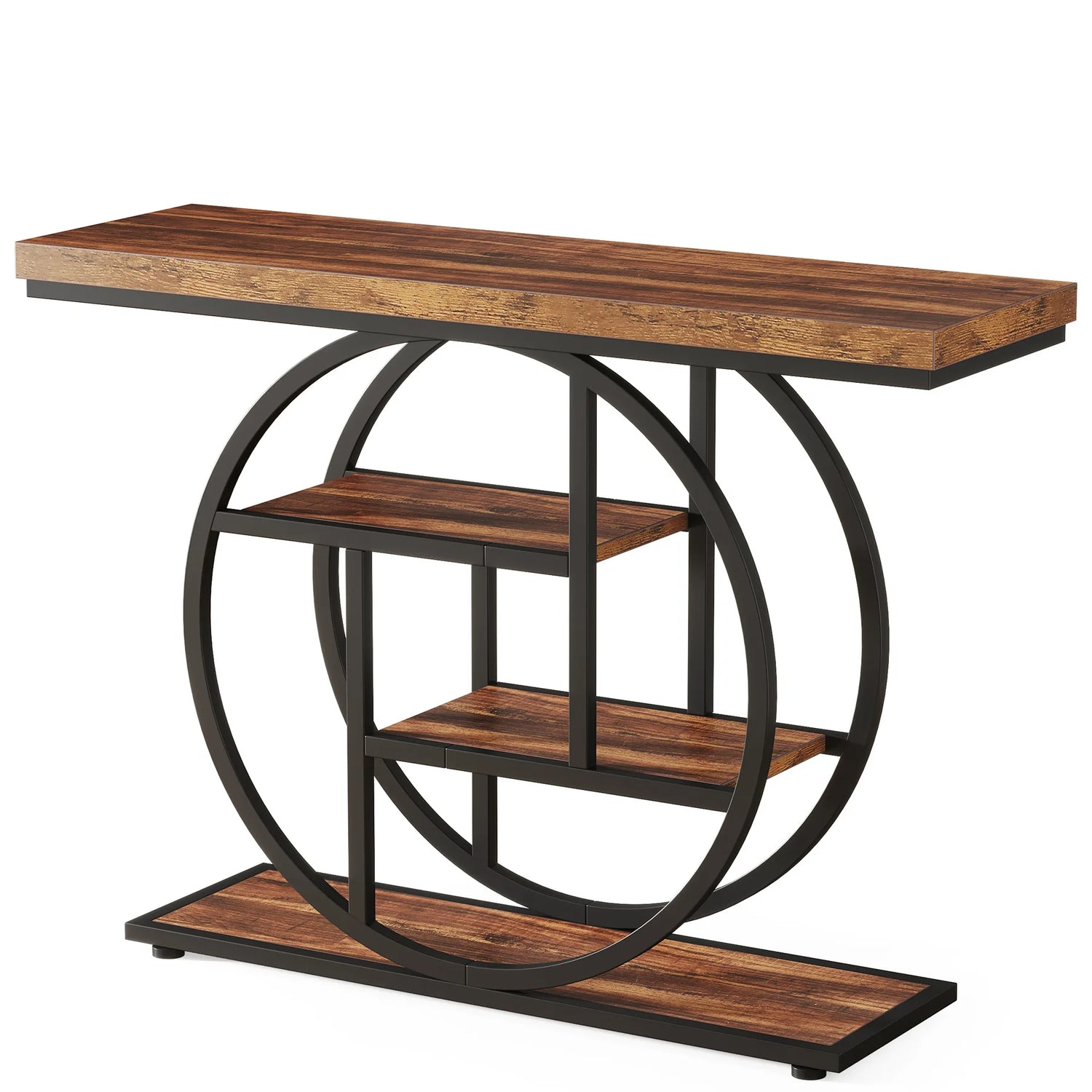 Modern Iron &amp; Wood Entrance Table