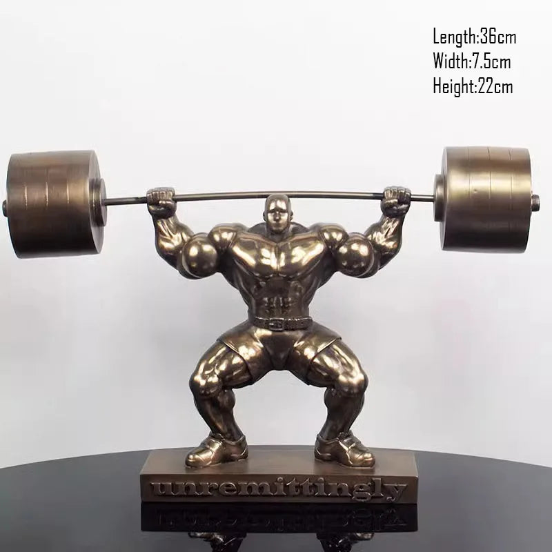 The Ironborn - Muscular Bodybuilder Sculpture in Cold-Cast Resin