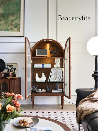 Château - French Medieval Display Cabinet in Ash Wood