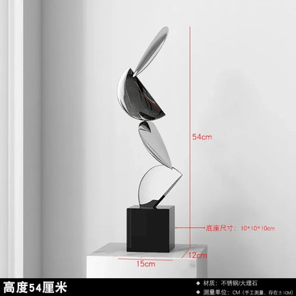 Abstract Stainless Steel Sculpture