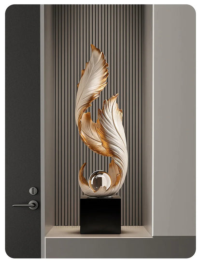 Ethereal™ Flowing Feather Sculpture