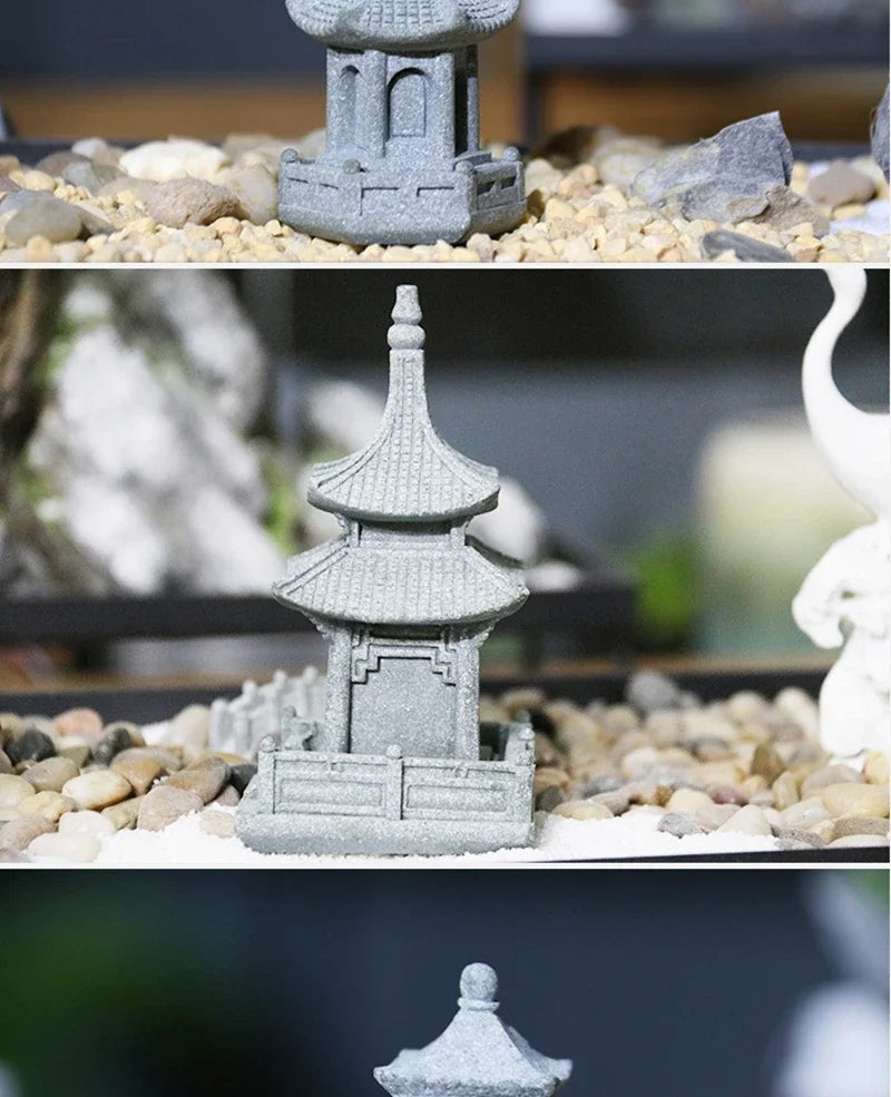 Miniature Sandstone Zen Garden Ornament