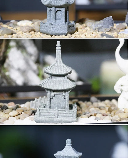 Miniature Sandstone Zen Garden Ornament