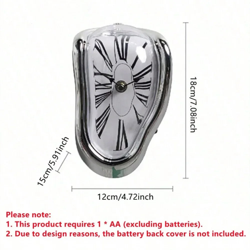 Surrealist Melting Wall Clock
