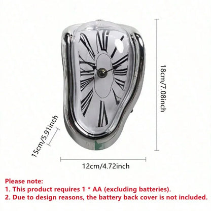 Surrealist Melting Wall Clock