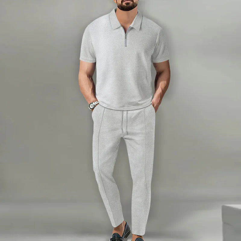 Waffle Knit Lounge Set