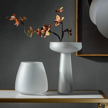 Frosted Glass Vase Collection