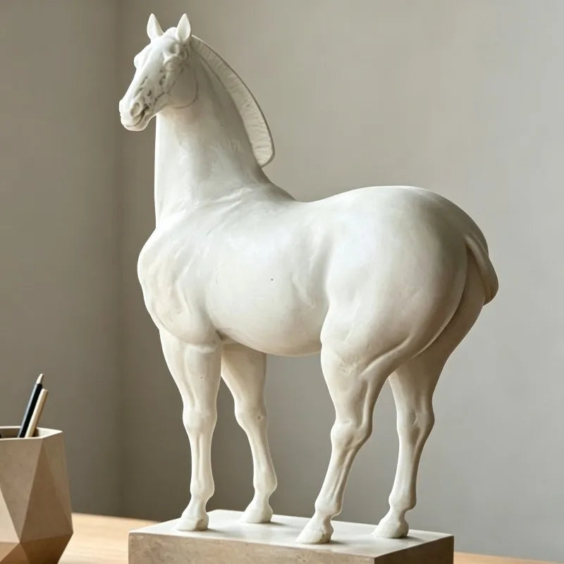 Retro Resin Horse Figurine
