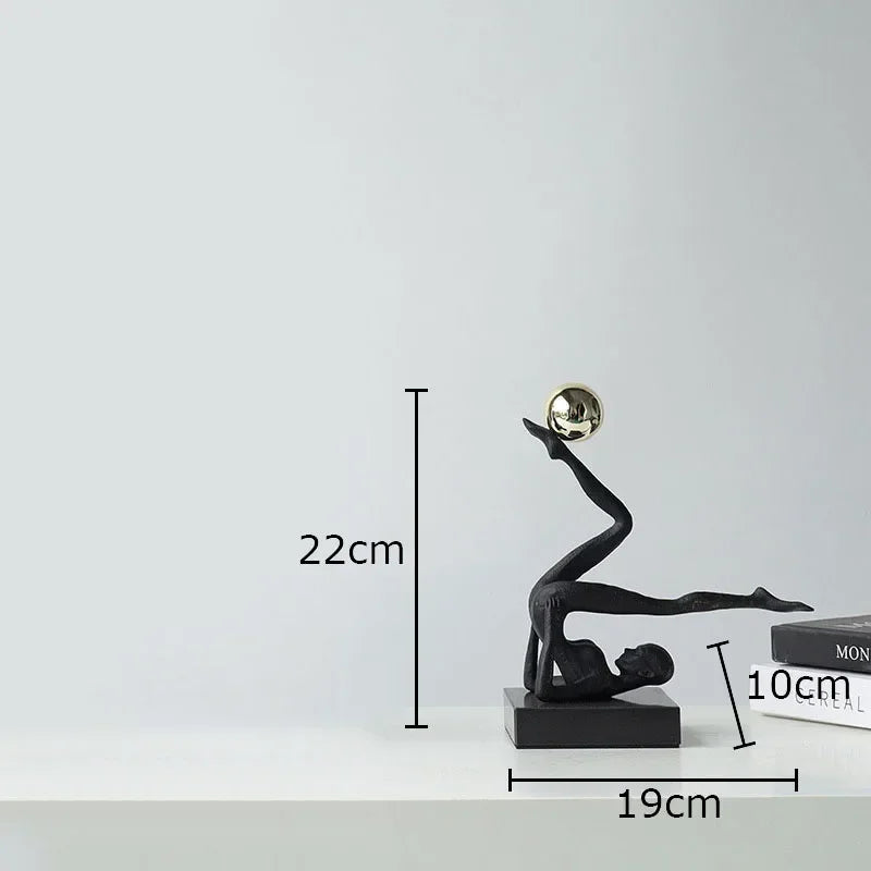 The Equilibrium - Handstand Figure Sculpture in Cast Iron