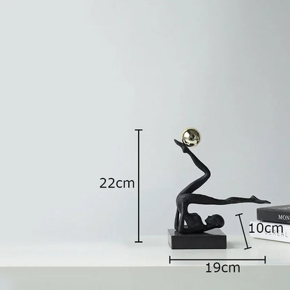 The Equilibrium - Handstand Figure Sculpture in Cast Iron