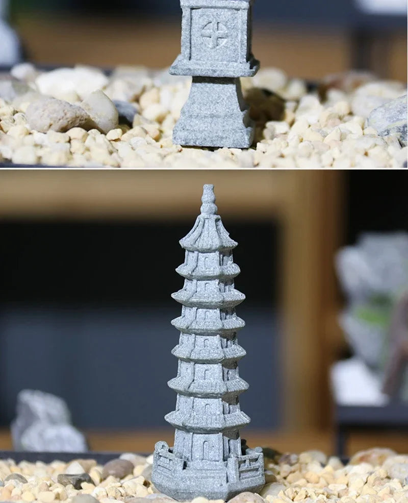 Miniature Sandstone Zen Garden Ornament