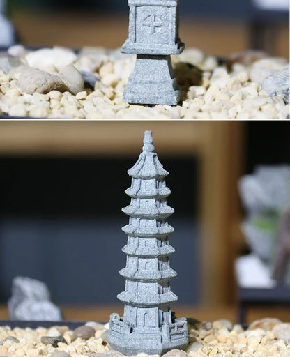 Miniature Sandstone Zen Garden Ornament