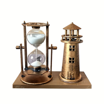 Bronze Lighthouse Hourglass Ornament