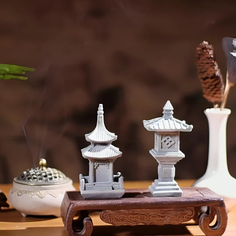 Miniature Sandstone Zen Garden Ornament
