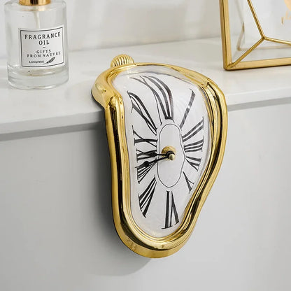 Surrealist Melting Wall Clock