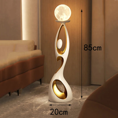 Lunar Embrace™ Sculptural Floor Lamp